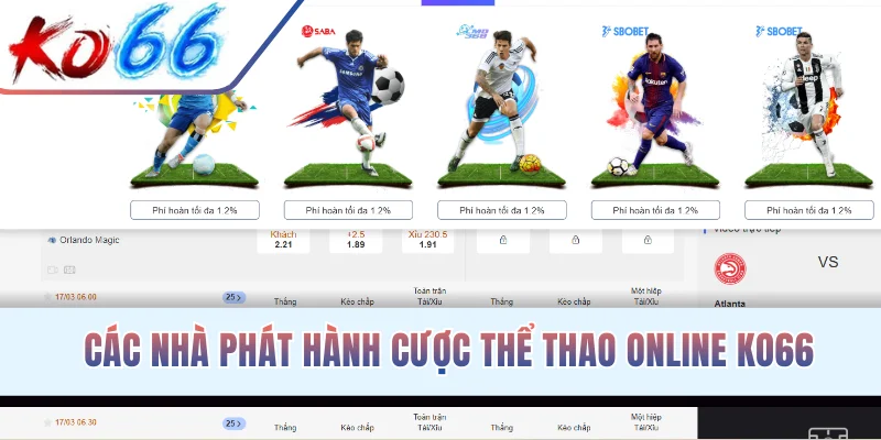Các nhà phát hành cược thể thao online KO66